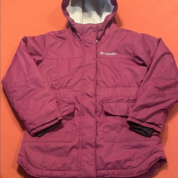 Columbia Girls Long Insulated Jacket - size medium 10/12 - Picture 1 of 12